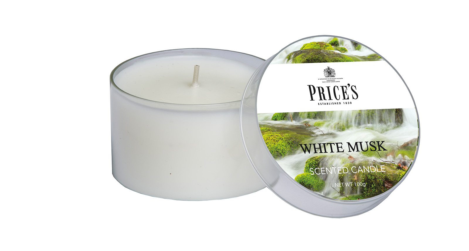 Prices Candle "White Musk" 100g      