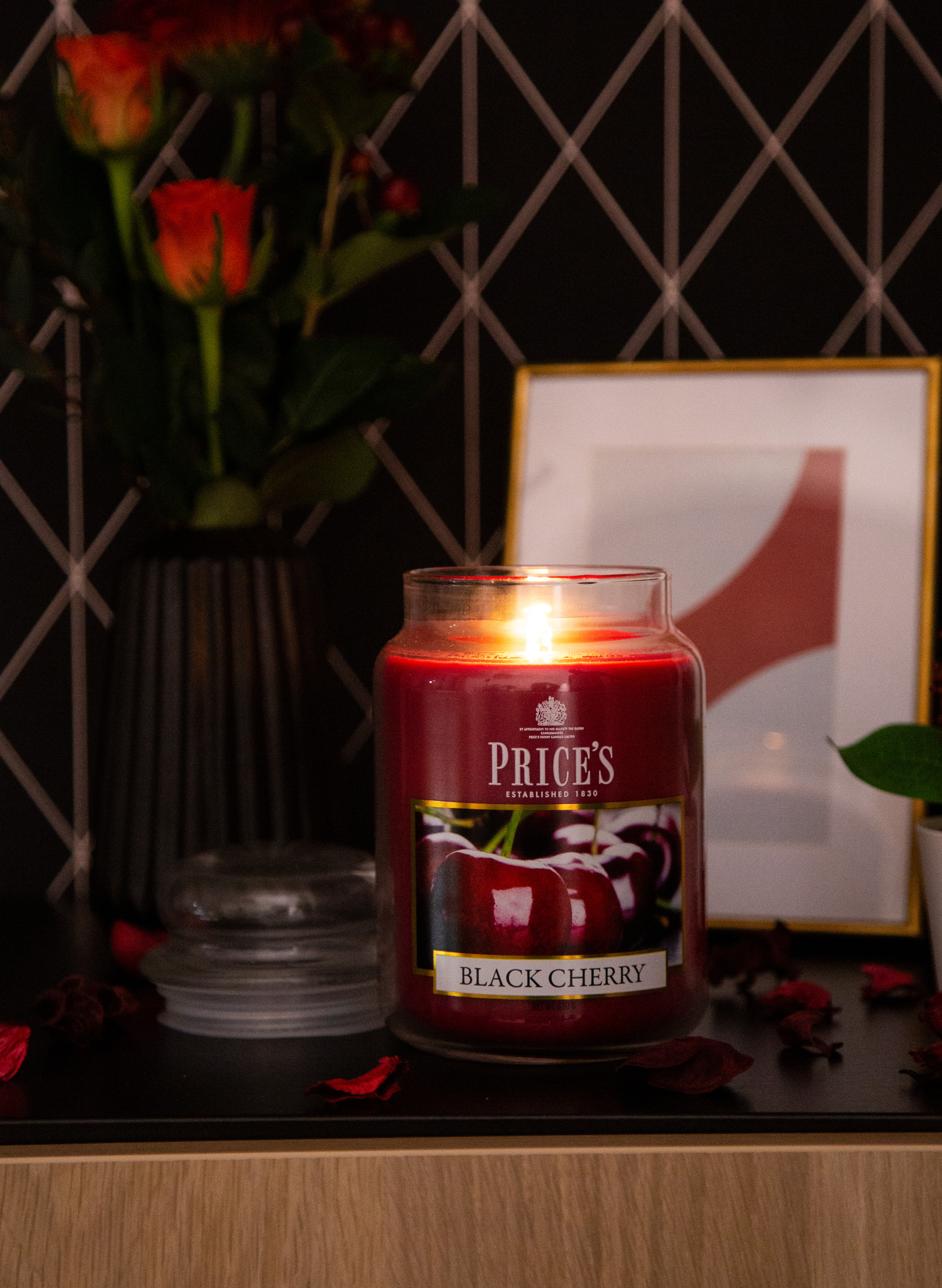 Prices Candle "Black Cherry" 630g